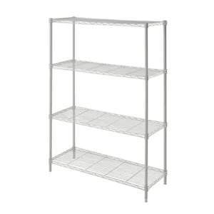 4-Tire Chrome wire shelving
