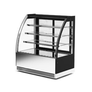 Cake showcase curved Steel mirror finishing CS900S3
