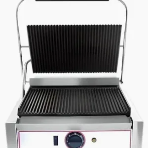 Single Electric Contact Grill All Grooved