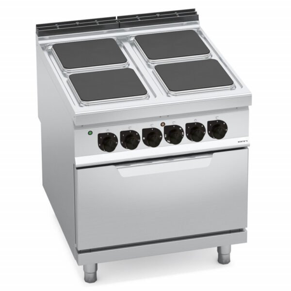 BERTOS 4 SQUARE PLATE ELECTRIC COOKER WITH OVEN E9PQ4+FE