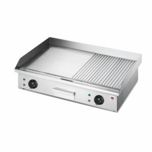 Electric Griddle Half Flat Half Grill LE822