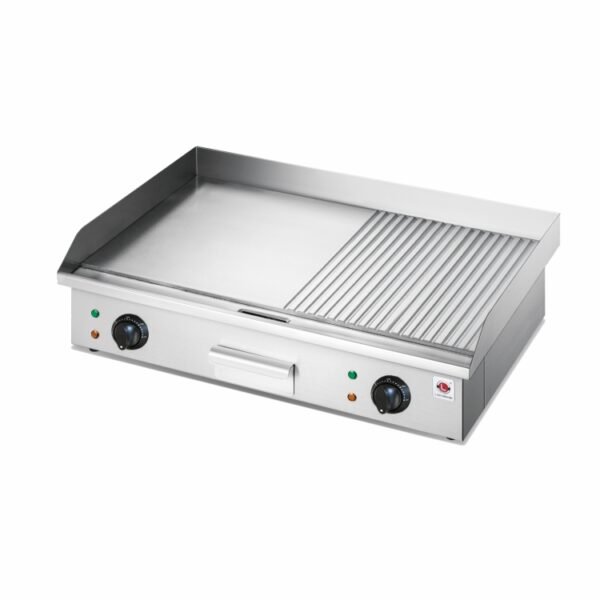 Electric Griddle Half Flat Half Grill LE822