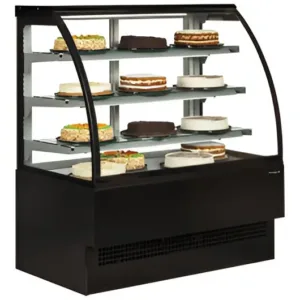 CAKE SHOWCASE CURVED BLACK COLOR HL1000EM3B