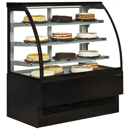 CAKE SHOWCASE CURVED BLACK COLOR HL1000EM3B CAKE SHOWCASE CURVED BLACK COLOR HL1000EM3B