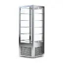 CAKE SHOWCASE SQUARE UPRIGHT SILVER COLOR HL4G1900