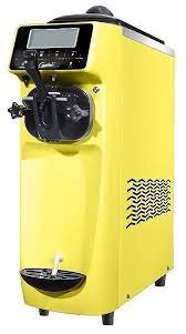 .Model:ST16E yellow .Mini Ice Cream Machine 16L/H yellow . 7inch Touch Screan .With air pumb .stainless steel hopper .high efficiency refrigeration system .Capacity：14-16L/H .hopper volume:6L*1 .Power:1150W 220v .net weight:43kg .dimension:210*554*740mm .Made in China (GSE ITALY BRAND)