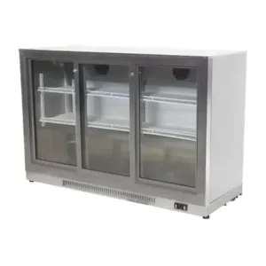 Triple Hinged Door Back Bar Cooler