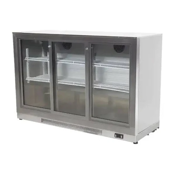 Triple Hinged Door Back Bar Cooler Triple Hinged Door Back Bar Cooler